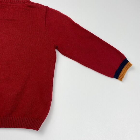 Mayoral Toddler Boys 9M 74cm Robot Red Knitted Pullover Long Sleeve Sweater NWT - Picture 9 of 12